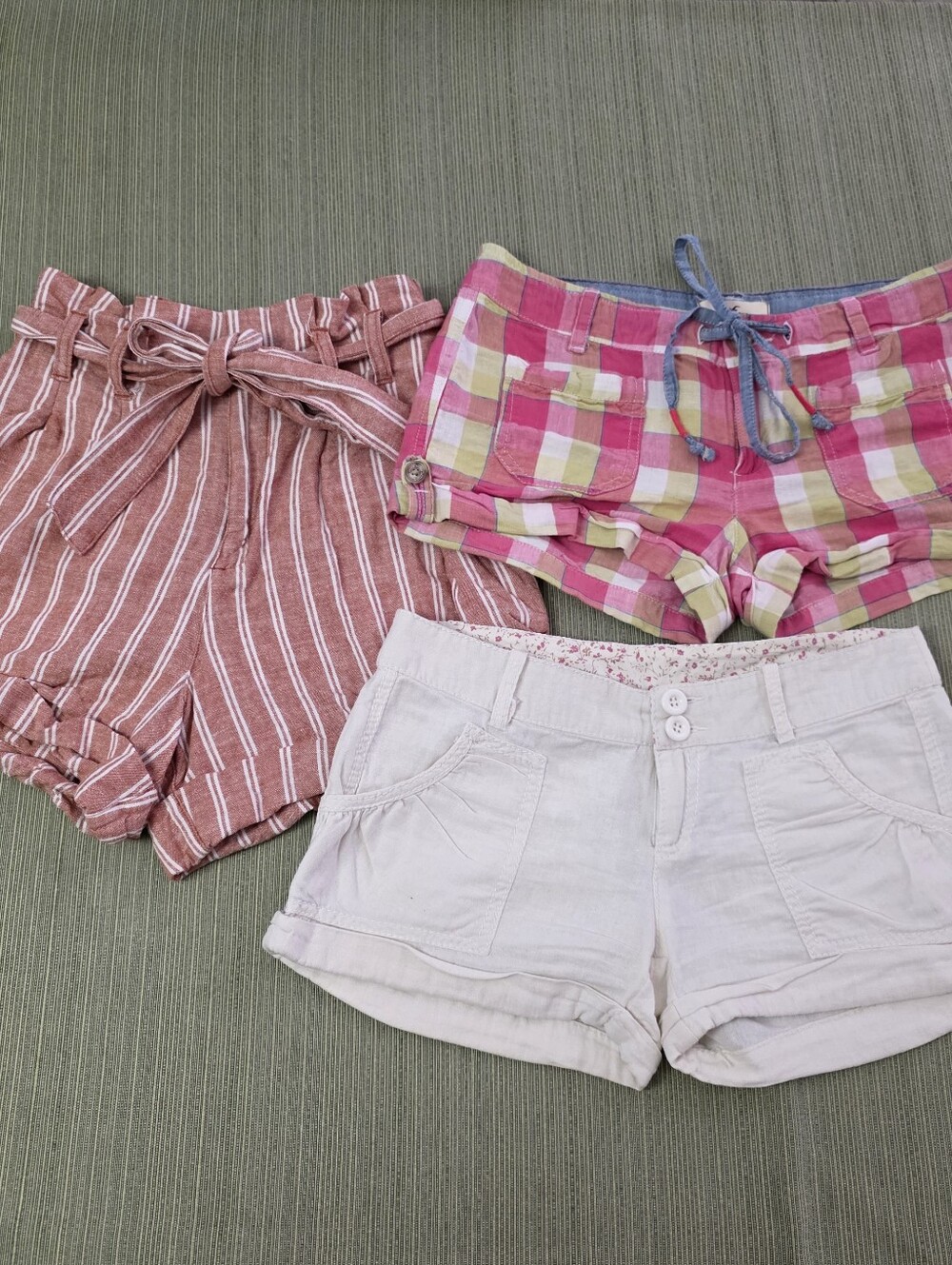 Bundle Of Linen Shorts